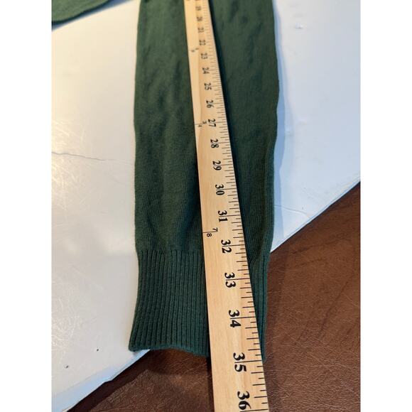 Hawker Rye Cotton Cashmere Sweater L Kombu Green NWT Minimalist Classic - Picture 8 of 9